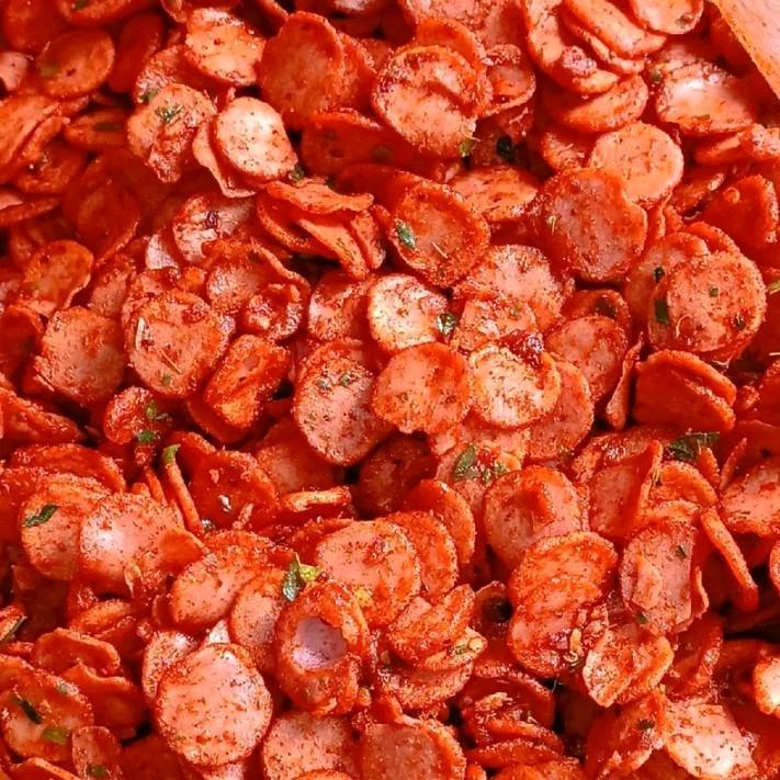 SOSIS GORENG RASA BALADO DAUN JERUK KEMASAN 1 KG Cemilan 5