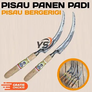 Pisau Panen Padi Bergerigi - Alat Pertanian