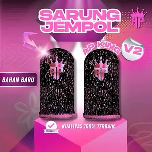 Sarung jempol AP KING V2 Logo Reflective Responsif+sensi Game FF -Untuk Game Free Fire Gaming by Andra ST