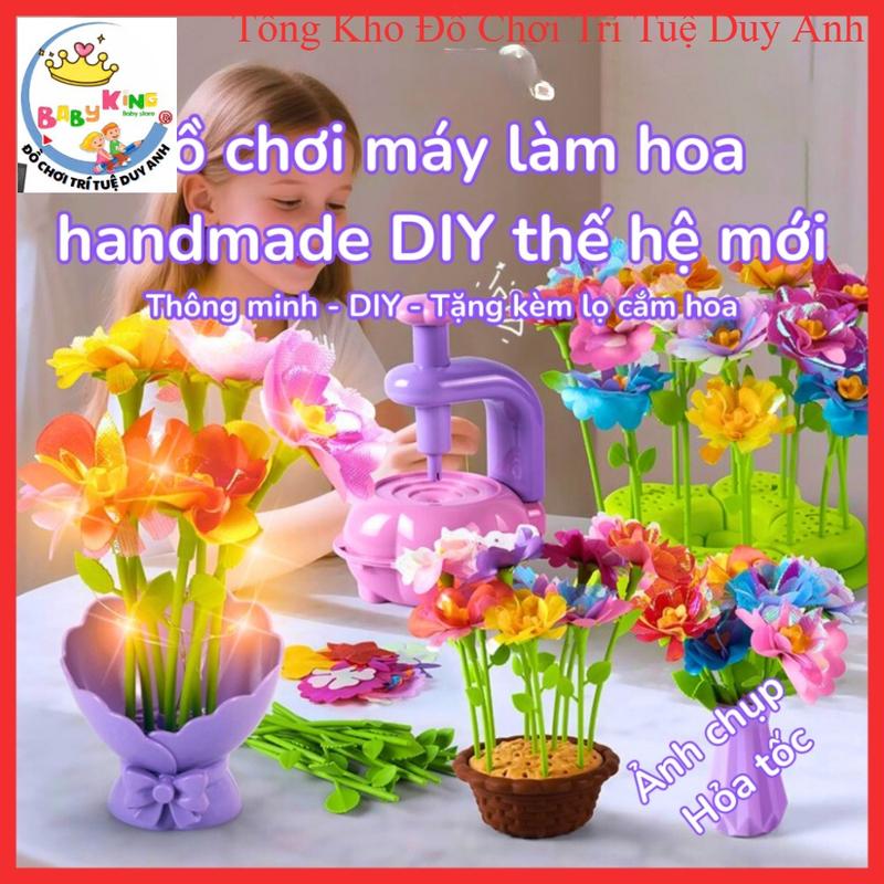 Đồ Chơi Máy Làm Hoa Handmade DIY Thế Hệ Mới Cho Bé Tự Làm Bông Hoa Thủ Công Quà…