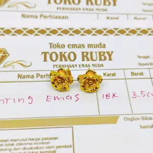 [PROMO] Anting Kendari Desain Klasik Perhiasan Emas Muda Asli