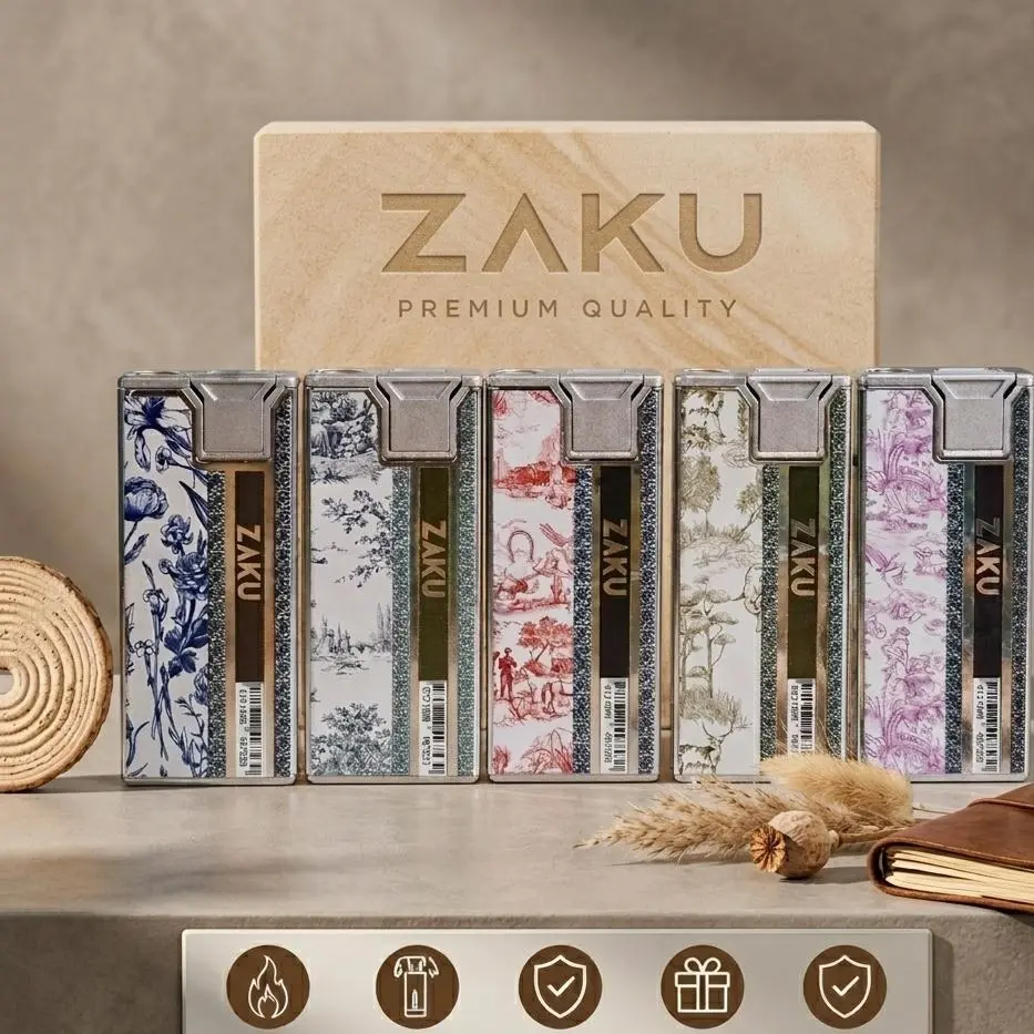 Korek Gas Bara Api JetFlame Zaku Heritage Series Elegan Mewah / Pemantik Cocok Untuk Kado Ulang Tahun Cowok / Mancis Anti Angin Refillable