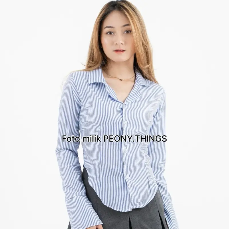 Peony| SHASA FITTED SHIRT | Atasan Kemeja Wanita 7