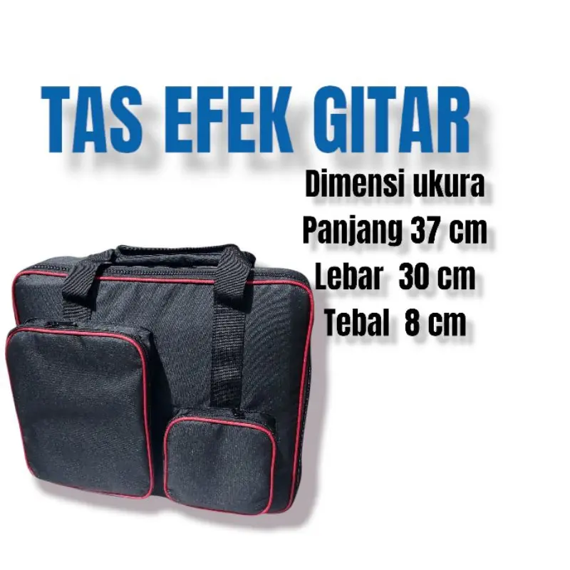 tas efek gitar ukuran 30 cm x 36 cm x 8 cm muat dtx dan asley