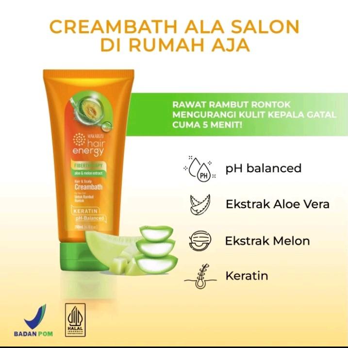 Makarizo hair energy fibertherapy creambath 200ml 5