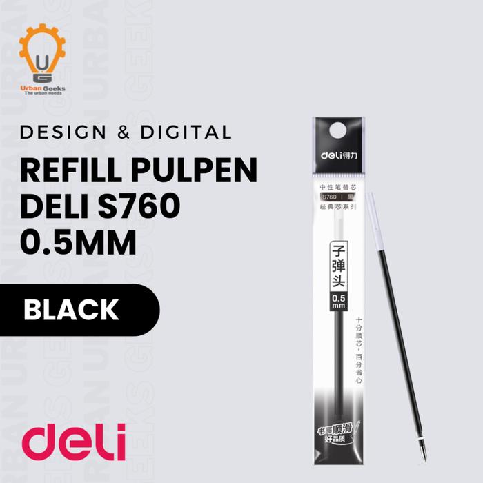 Gambar Refill Isi Ulang Pulpen Deli S76 0.5 mm Gel Ink Pen - Hitam dari URBAN GEEKS Kota Administrasi Jakarta Timur 5 Tokopedia