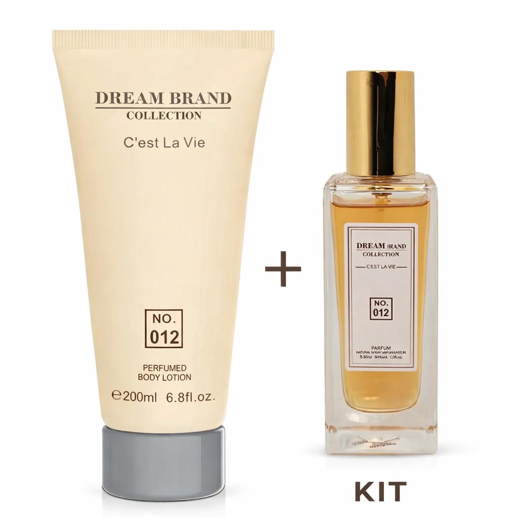 Frasco do perfume KIT PERFUME 30ML + HIDRATANTE 200 ML BRAND COLLECTION 012