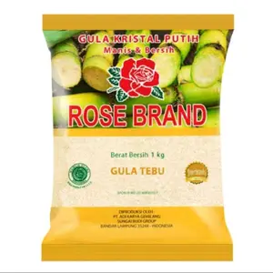 Gula pasir kemasan 1 kg rosebrand.