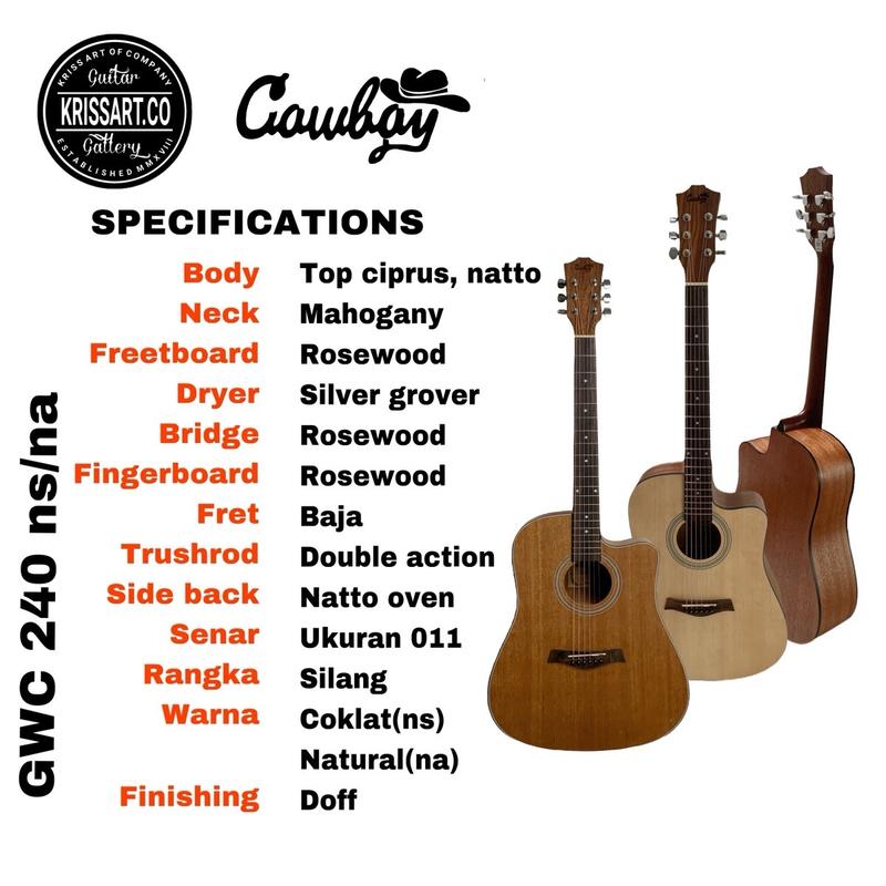 Gitar original cowboy gwc 240 ns best seller Kayu natto pres oven best seller 2