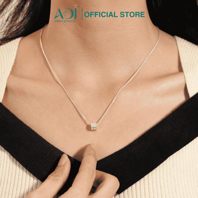 Mặt Dây Chuyền Bạc 925 ADJ Đính Đá Cz Cao Cấp Sang Trọng Thời Thượng Phụ Kiện Trang Sức Bạc SM8729AD 4