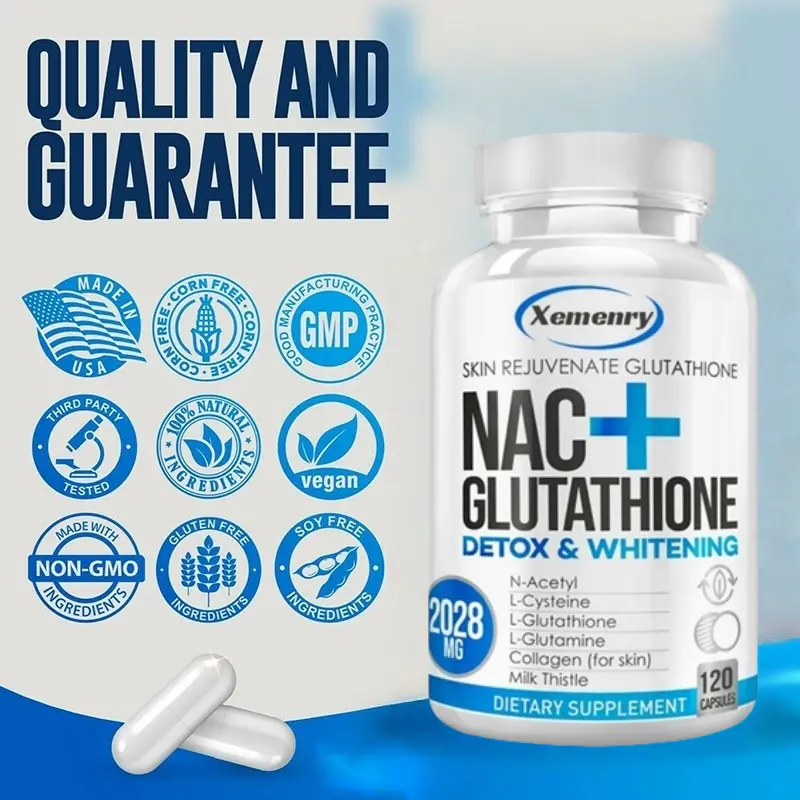 NAC+Glutathione-Skin, Immunity, Whitening-120 Capsules - TikTok Shop Philippines NAC+Glutathione-Skin, Immunity, Whitening-120 Capsules - TikTok Shop Philippines