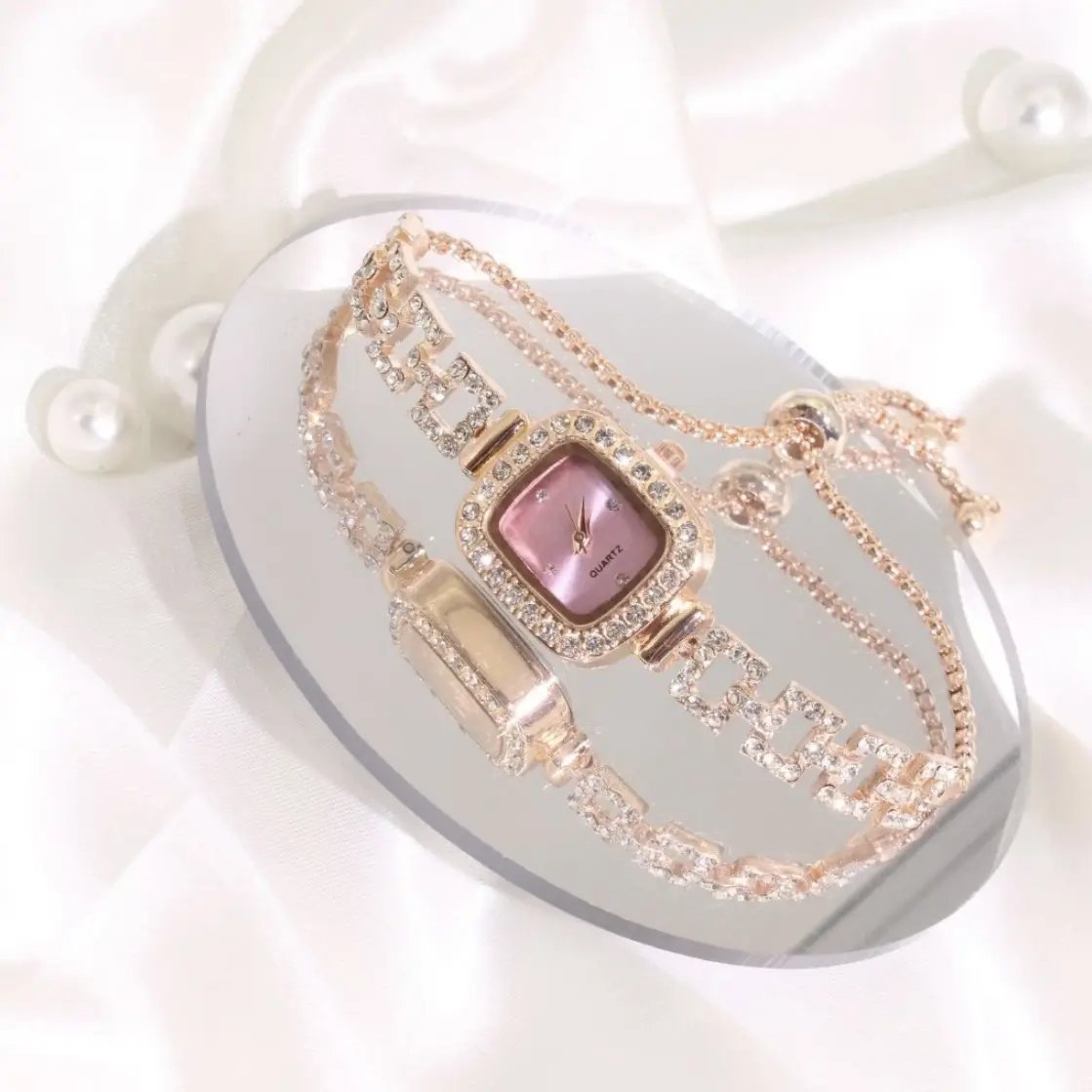 Jam Tangan Wanita Tali Serut New Collection Aksesoris Jam Tangan Wanita Terbaru J06