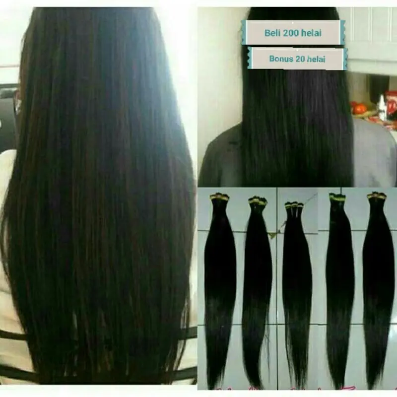 (Bayar diTempat)Rambut sambung 65cm 100helai 1ikat (Promo) 0