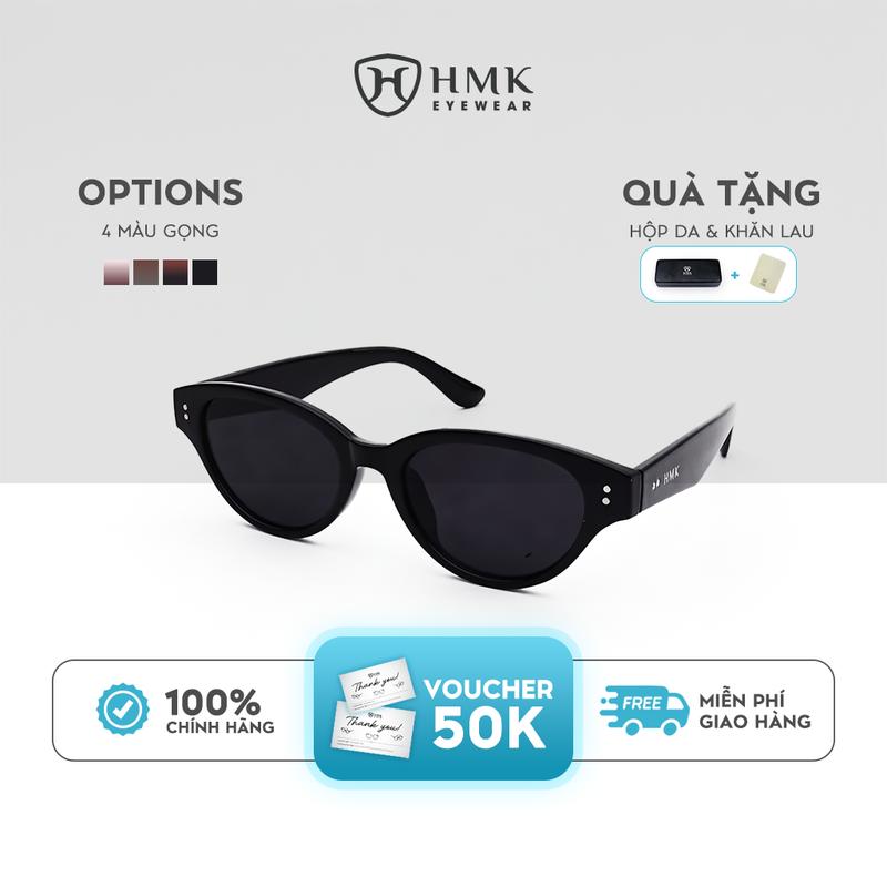 [HÀNG MỚI VỀ] Kính Mát Chống Tia UV HMK Eyewear Dáng Mắt Mèo Sang Chảnh Bảo Vệ Mắt Toàn Diện - KM2342