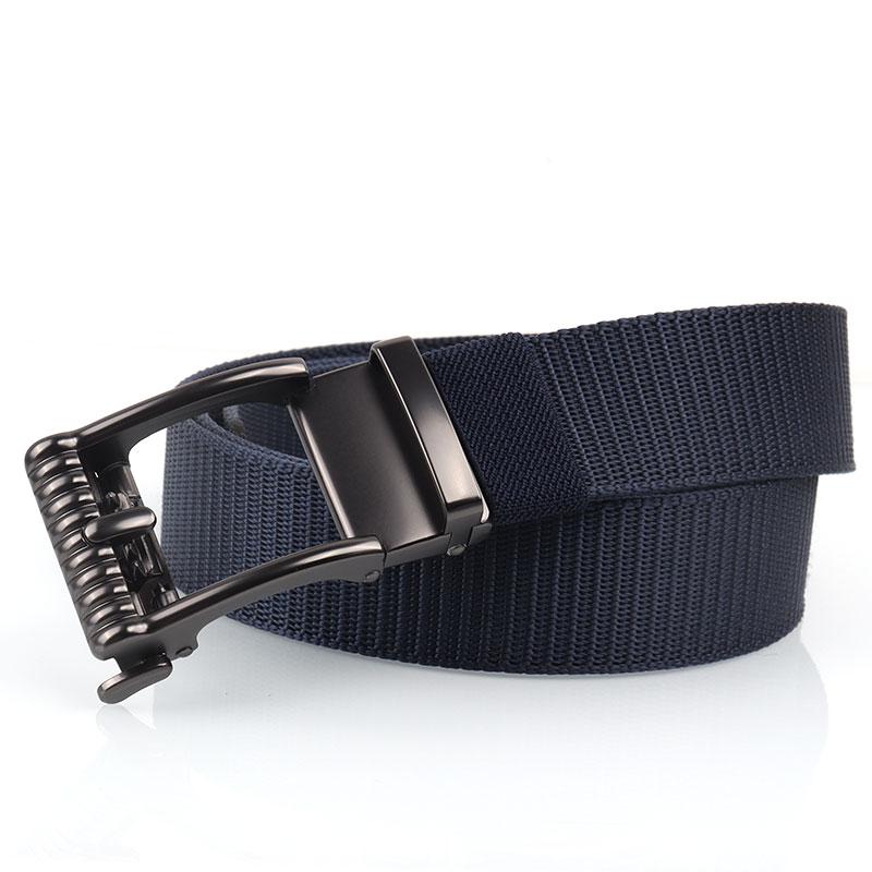Product Introduction of Canvas belt men&#39;s automatic buckle belt alloy buckle head casual versatile Korean style student belt for young and middle-aged people 10