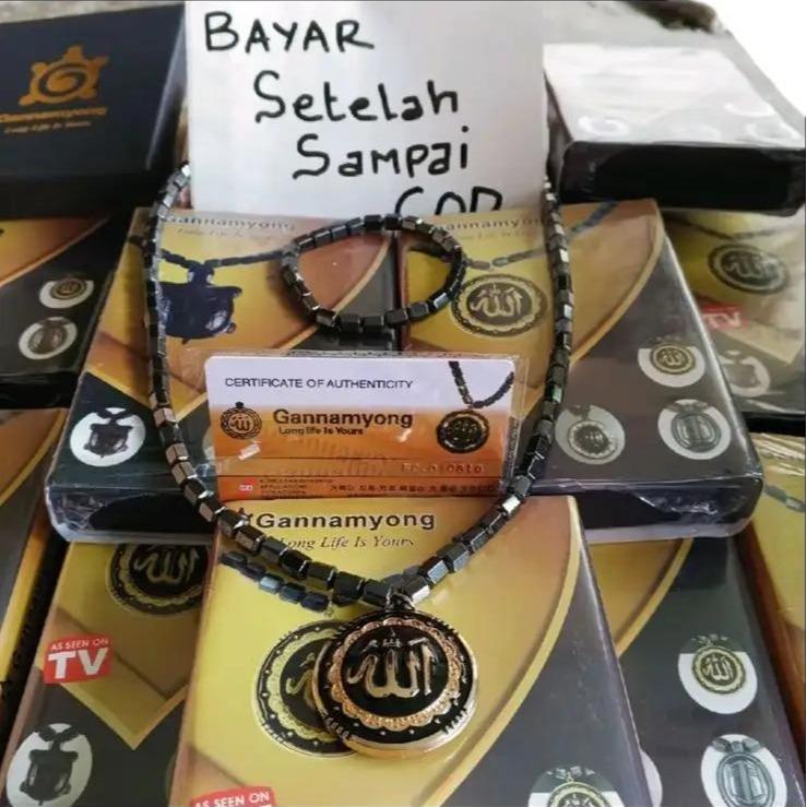 *COD* Kalung Dan Gelang Kesehatan model AZHIKRA Original 100% Anti Radiasi Ion Negatif 4
