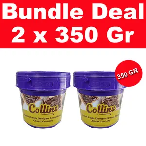 [BUNDLE DEAL] 2 x Collins Crunchy 350gr - COLLINS CHOCO CRUNCHY [JAKARTA] coklat selai