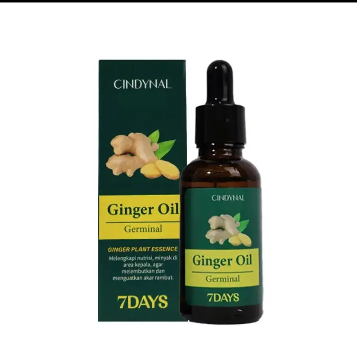[BPOM CINDYNAL 1 Pcs]  Germinal Oil Penumbuh Rambut Ekstrak Ginger - Minyak Penumbuh Rambut Anti Rontok 30ml Penebal 2