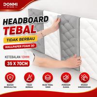 Gambar Donmi - Wallpaper Pelindung Dinding Foam Headboard Tebal 10mm untuk Bayi | Busa Empuk Peredam Benturan, Aman untuk Anak | Guard Pinggir Kasur & Kepala Tempat Tidur, Mudah Dipasang, Cocok untuk Kamar Bayi & Anak - putih dari Donmi store Kab. Tangerang 1 Tokopedia