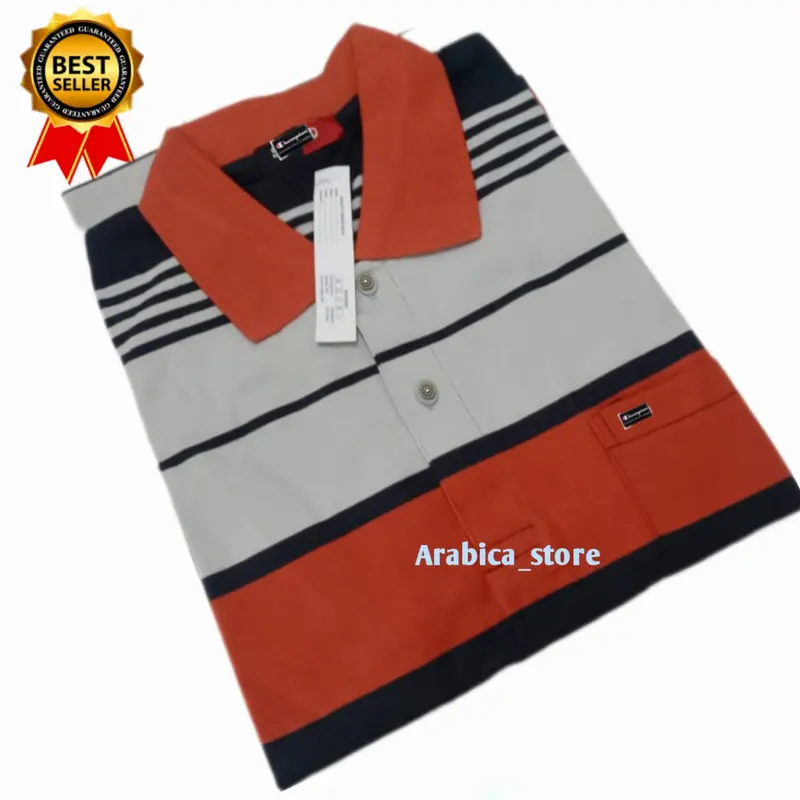 Kaos kerah salur pria pakai saku berlengan pendek berkualitas bagus II jahitan rapi dan bersih II kaos nyaman di pakai 0