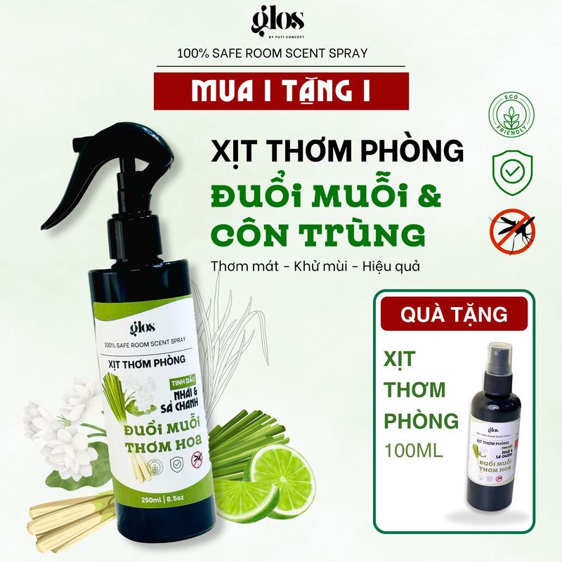[MUA 1 TẶNG 1] Chai Xịt Thơm Phòng Đuổi Muỗi, Xịt Thơm Hương Hoa Thơm Phòng, Khử Mùi Và Đuổi Côn Trùng