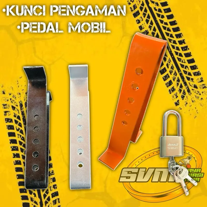 Gembok Pedal Mobil Matic Dan Manual Pengaman Kunci Pedal Rem Kopling Gas Mobil Anti Maling