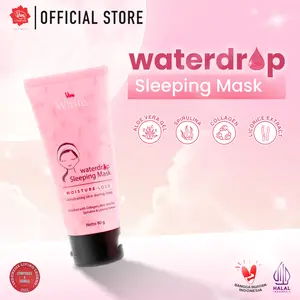 Viva White Waterdrop Sleeping Mask Extract Mencerahkan Perawatan Wajah Licorice