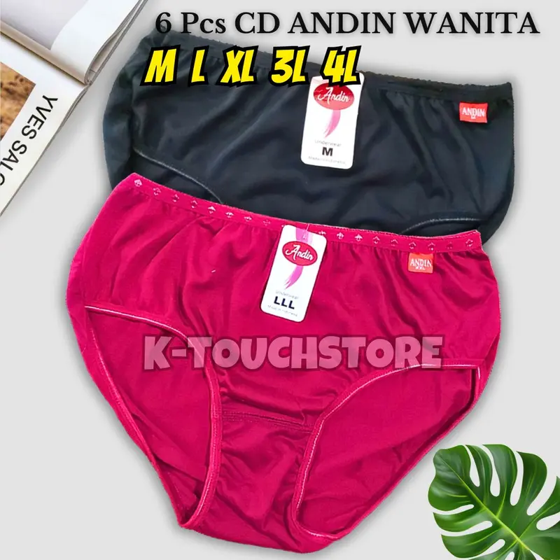 6 PCS CD Celana Dalam Wanita Remaja Dewasa Andin 2