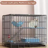 Gambar Kandang Besi Lipat Kandang Anjing Kucing  Kandang Hewan Peliharaan Anabul Anjing Kucing Kelinci Hamster Bisa Lipat Plus Tatakan Kandang Besi Lipat Kucing Cat Kitten  Burung Kenari Love Bird Kucing Kandang Kucing Cat Kandang umbaran Cages & Crates - 1 Layer-35*25*23cm--H23 dari PaPaPet.id Kab. Tangerang 3 Tokopedia