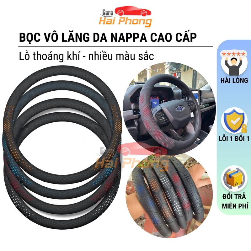 Bọc Vô Lăng Ô Tô 3D Da Nappa Cao Cấp; Siêu Mỏng Và Thoáng Khí; Bọc Vô Lăng Ô Tô…