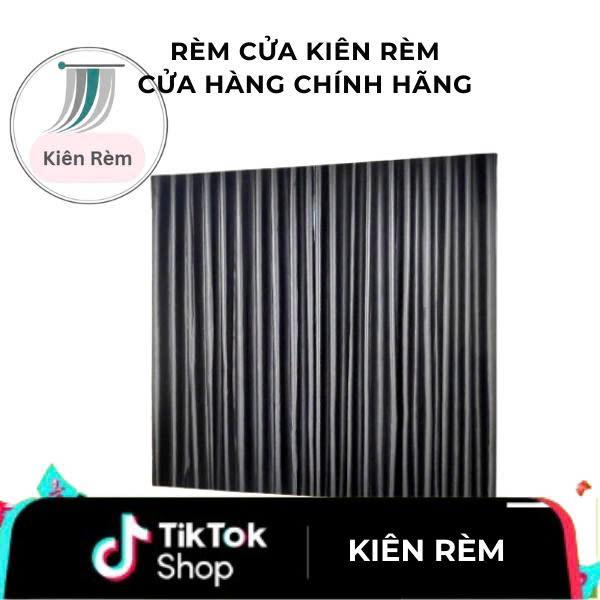 Rèm cửa sổ, rèm cửa chính màu xám đen chống nắng, nhiều kích thước