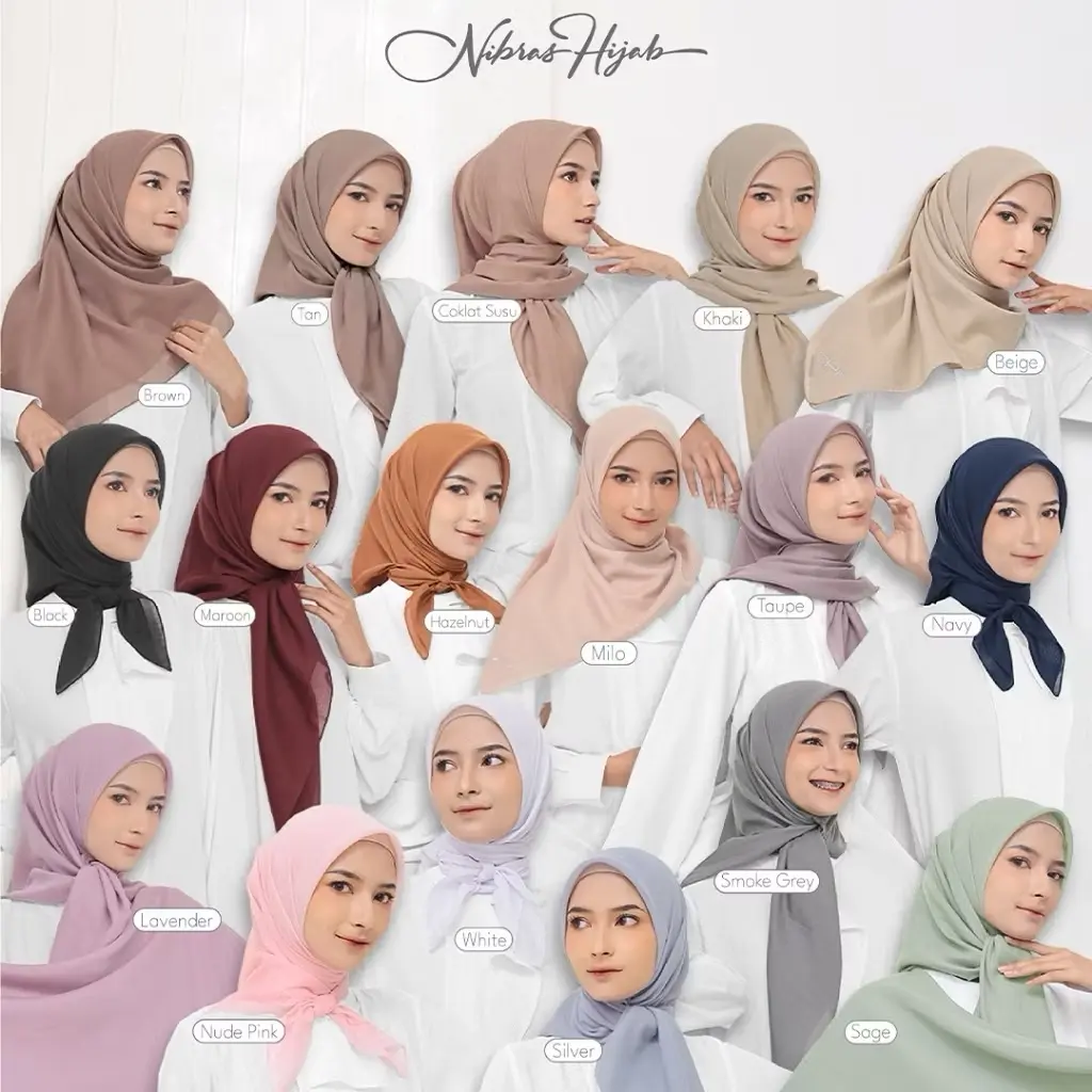 HIJAB NIBRAS NAMIA SEGI EMPAT ORI By NIBRAS