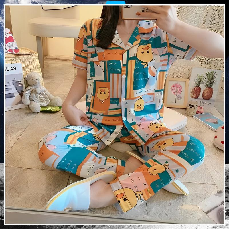 ZzzStyle BAJU TIDUR PIYAMA SET KEMEJA CP LENGAN PENDEK CELANA PANJANG IMPORT PREMIUM BANYAK MOTIF 1326 0