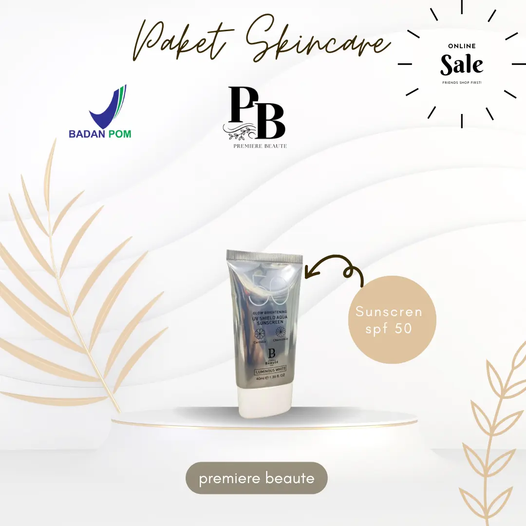 [SUNSCREEN] Premiere Beaute UV Shield Aqua Sunscreen 40ml SPF PA+++ Facial Luminous White UVA UVB