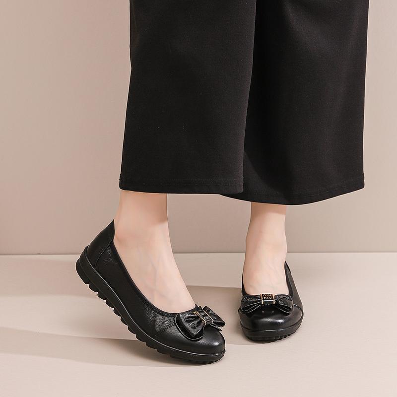 LURAD Sepatu Wanita Bahan Kualitas Bagus  Ootd Kantor Fashionable Slip On Cewek Anti Slip OOTD YJ1812 2