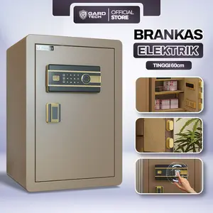 Gard Tech - Brankas Besar 60cm - Elektrik PIN & Fingerprint Full Besi Anti Maling - Safety Deposit Box