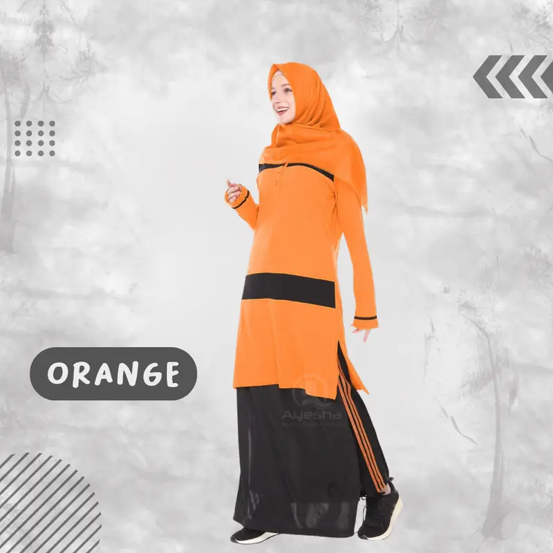 Setelan Baju Olahraga 04 Muslim Wanita Sport 7