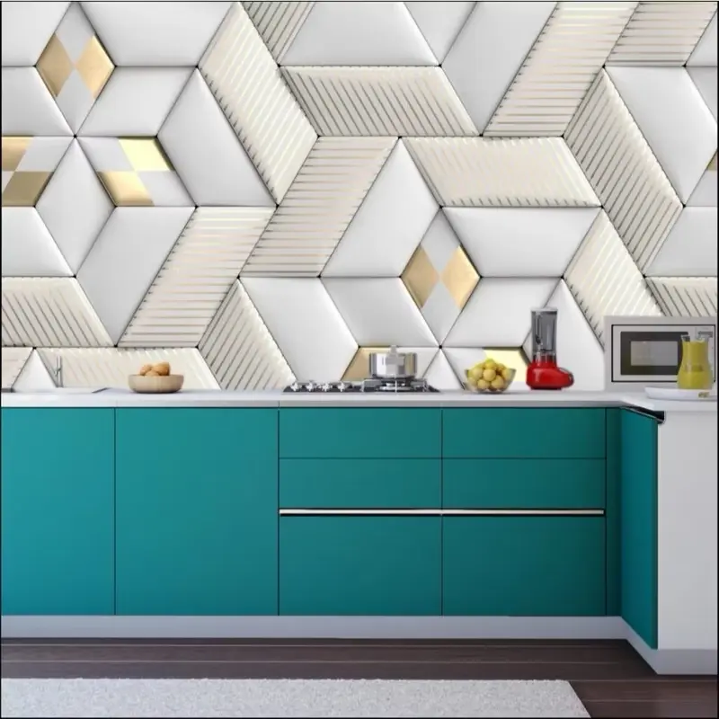 Wallpaper stiker dinding BERLIAN SILVER 7m s/d 8m X 45cm 3