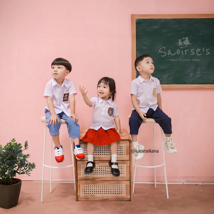 Gambar Saoirse's Seragam Nasional - Uniform SD SMP SMA Bayi Balita Batita Anak Perempuan dan Laki-Laki Baju Seragam Sekolah  Fashion Cosplay Karnaval - SMP LAKI-LAKI PENDEK, S dari Saoirse's Store ID Kab. Temanggung Tokopedia