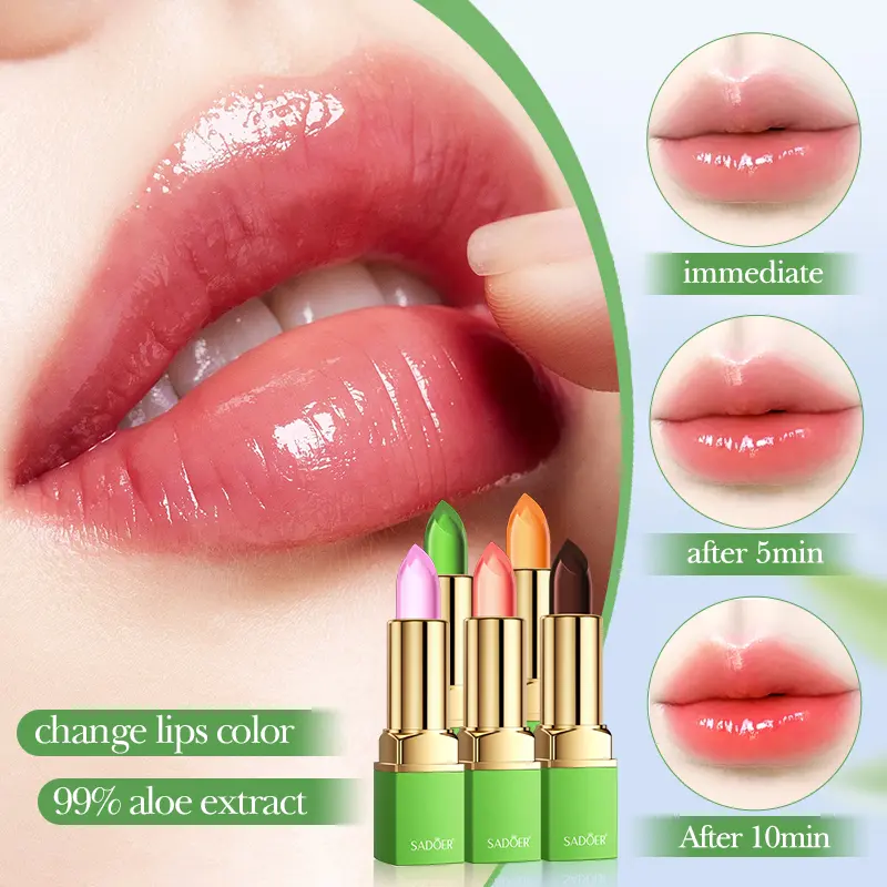 Aloe Jelly Warm Change Lipstick Gloss Makeup Glossy Hydrate romand  juicy
