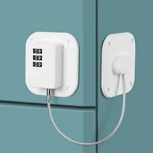 1 Pc Child Safety Lock Cabinet Fridge Door Lock Stainless Steel Cable Protection Kids Baby Home Window Lock Strong Fix