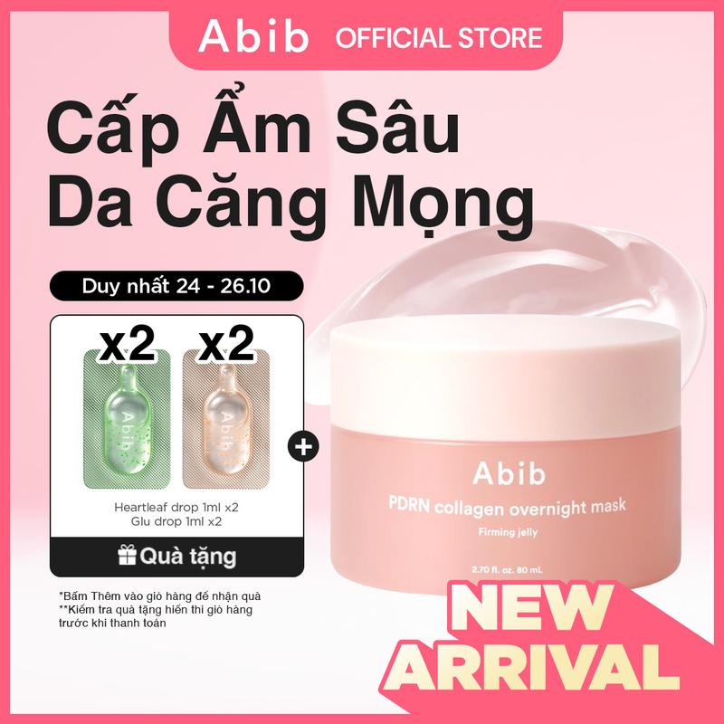 Mặt nạ ngủ dưỡng ẩm, hỗ trợ săn chắc da Abib PDRN Collagen Overnight Mask Firming Jelly 80ml