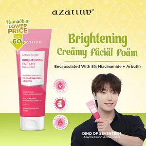 Azarine Active Bright - Brightening Creamy Facial Foam 50gr Arbutin Kering