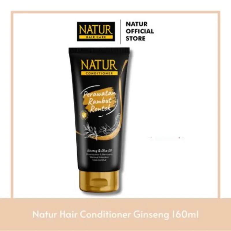 Natur Conditioner Ginseng 160 Ml - Kondisioner Perawatan Kekuatan Helai Rambut Rontok / Anti Hair Fall / Menguatkan Akar Rambut Dengan Extract Ginseng   Shampoo & Conditioner Shampoo & Conditioner 1