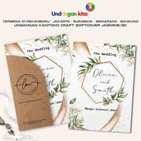 Gambar (100Pcs) Undangan Kita Undangan Pernikahan Kantong Craft Jasmine Gliter Softcover Aethestic Elegan - KC+CD 02 dari Undangan Kita Kota Administrasi Jakarta Barat 1 Tokopedia