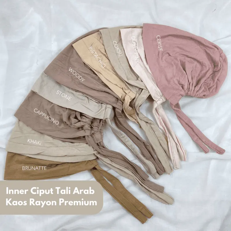 Ciput Arab Tali Kaos RAYON Inner Hijab Premium untuk Wanita 2