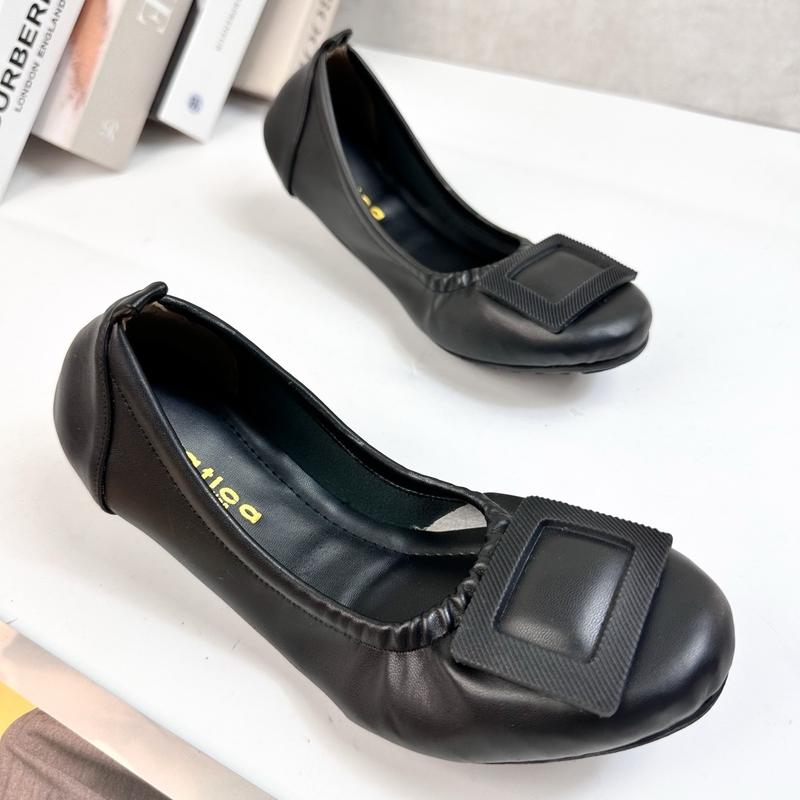 Sepatu Wanita Flat Shoes Balet Gratica AP 0079 Karet Hitam 5