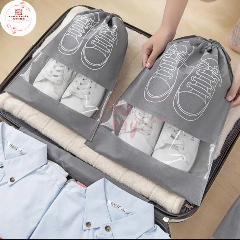 COMBO 5 Túi đựnġ Giày Dép Du Lịch Size 33x27cm Có Dây Treo Vali, Túi Bảo Quản…