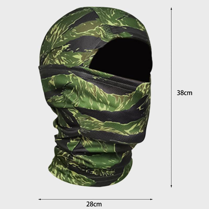 Product Introduction of Mũ Rằn Ri Cho Nam, Balaclava Đi Bộ Đường Dài Trong Rừng, Che Toàn Bộ Khuôn Mặt, Mũ Đội Đầu Quân Đội, Mũ Đạp Xe Thoáng Khí Cho Nam, Chống Tia UV, Mùa Hè 17