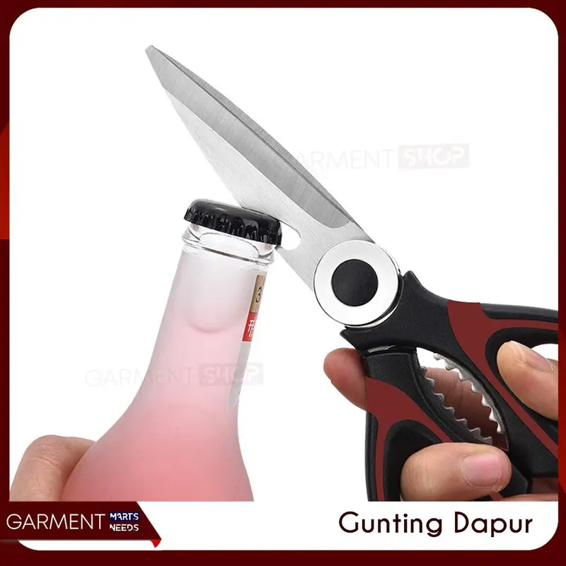 Gunting Dapur Serbaguna Warna Panda Pemotong Sayur Daging Pembuka Tutup Botol Stainless Steel 2